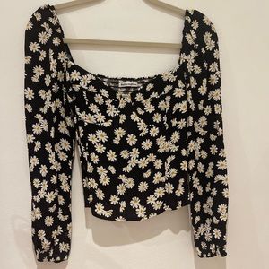 Reformation floral long sleeve top